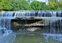 Where to find waterfalls in and around Dallas